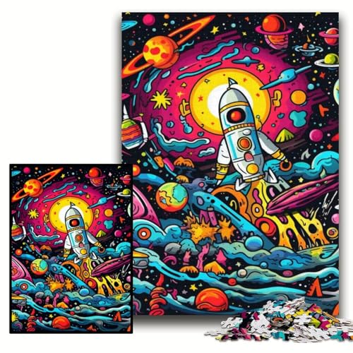 Puzzle für Erwachsene, 1000 Galaxie-Planeten-Puzzles aus Holz, 50x75cm, für Teenager und Familienspaß – DIY-Denkspiel als Geschenk Puzzle für Erwachsene, 1000 Galaxie-Planeten-Puzzles aus Holz, 50x75cm, für Teenager und Familienspaß – DIY-Denkspiel als Geschenk von ZKYUBEK