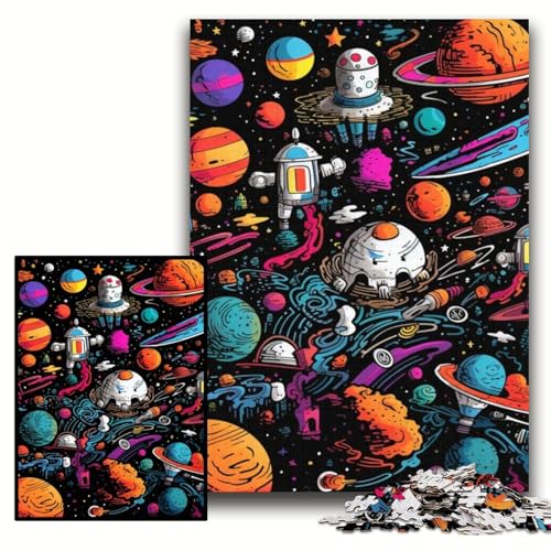 Puzzle für Erwachsene, 1000 Galaxie-Planeten-Puzzles aus Holz, 50x75cm, für Teenager und Familienspaß – DIY-Denkspiel als Geschenk Puzzle für Erwachsene, 1000 Galaxie-Planeten-Puzzles aus Holz, 50x75cm, für Teenager und Familienspaß – DIY-Denkspiel als Geschenk von ZKYUBEK