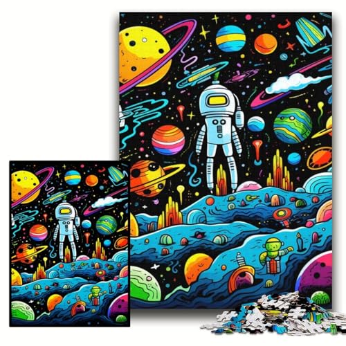 Puzzle für Erwachsene, 1000 Galaxie-Planeten-Puzzles aus Holz, 50x75cm, für Teenager und Familienspaß – DIY-Denkspiel als Geschenk Puzzle für Erwachsene, 1000 Galaxie-Planeten-Puzzles aus Holz, 50x75cm, für Teenager und Familienspaß – DIY-Denkspiel als Geschenk von ZKYUBEK