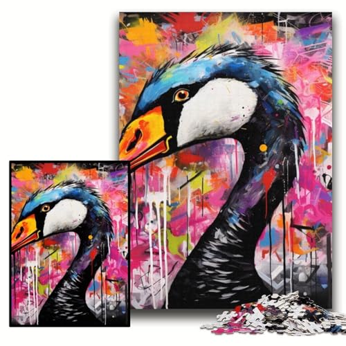 Puzzle für Erwachsene, 1000 Hai-Puzzles aus Holz, 50x75cm, Weihnachten, Halloween, Ostern, Neujahr von ZKYUBEK