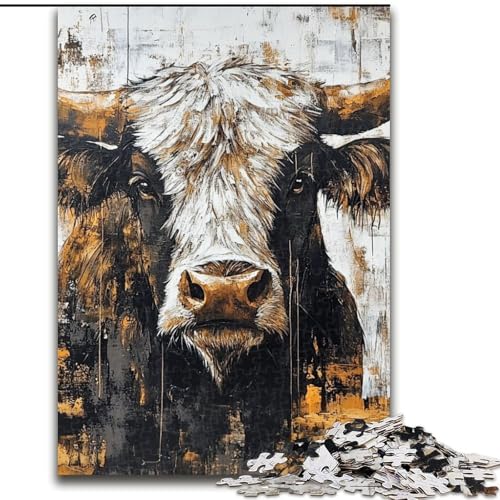 Puzzle für Erwachsene, 1000 Hochlandrinder, Holzpuzzle, 26x38cm, interaktives Familienspiel, Denksportaufgabe, Lernspielzeug Puzzle für Erwachsene, 1000 Hochlandrinder, Holzpuzzle, 26x38cm, interaktives Familienspiel, Denksportaufgabe, Lernspielzeug von ZKYUBEK