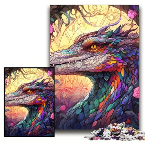 Puzzle für Erwachsene, 1000 Krokodil-Puzzles, 26x38cm, perfekt als Geburtstags-, Weihnachts Puzzle für Erwachsene, 1000 Krokodil-Puzzles, 26x38cm, perfekt als Geburtstags-, Weihnachts von ZKYUBEK