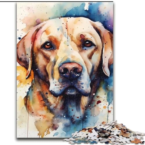Puzzle für Erwachsene, 1000 Labrador-Aquarell-Puzzle aus Karton, Puzzlegröße 26x38cm, interaktives Familienspiel, Denksportaufgabe, Lernspielzeug Puzzle für Erwachsene, 1000 Labrador-Aquarell-Puzzle aus Karton, Puzzlegröße 26x38cm, interaktives Familienspiel, Denksportaufgabe, Lernspielzeug von ZKYUBEK