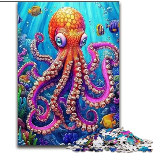 Puzzle für Erwachsene, 1000 Oktopus-Puzzle aus Holz, 26x38cm, interaktives Familienspiel, Denksportaufgabe, Lernspielzeug Puzzle für Erwachsene, 1000 Oktopus-Puzzle aus Holz, 26x38cm, interaktives Familienspiel, Denksportaufgabe, Lernspielzeug von ZKYUBEK