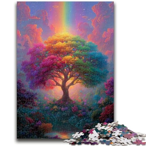 Puzzle für Erwachsene, 1000 Puzzles, Baum des Lebens, Elefantenspielzeug, Denkspiel, Geburtstagsgeschenk, Geschenke, Wandkunst, für Kinder ab 14 Jahren, 26x38cm von ZKYUBEK