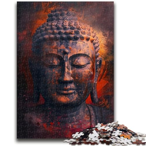 Puzzle für Erwachsene, 1000 Puzzles, Buddha-Ölgemälde, Lernspiele, Heimdekoration, Lernspiel für Geburtstag, Weihnachten, 26x38cm von ZKYUBEK