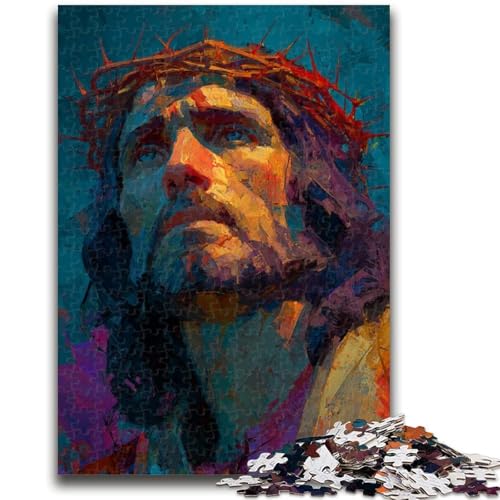 Puzzle für Erwachsene, 1000 Puzzles, Jesus-Kunst, Lernspiele, Heimdekoration, Lernspiel für Geburtstag, Weihnachten, 50x75cm von ZKYUBEK
