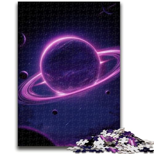 Puzzle für Erwachsene, 1000 Puzzles, Lila Galaxie, Elefantenspielzeug, Denkspiel, Geburtstagsgeschenk, Geschenke, Wandkunst, für Kinder ab 14 Jahren, 26x38cm von ZKYUBEK