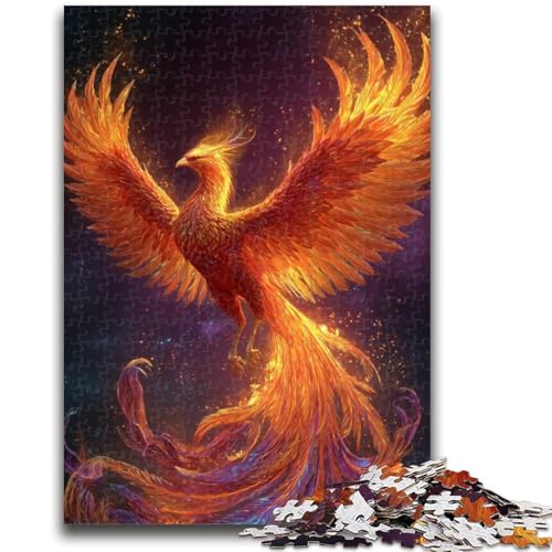 Puzzle für Erwachsene, 1000 Puzzles, Mysteriöser Phönix, Lernspiele, Heimdekoration, Lernspiel für Geburtstag, Weihnachten, 26x38cm von ZKYUBEK