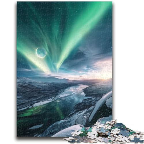 Puzzle für Erwachsene, 1000 Puzzles, Nordlichter, Elefantenspielzeug, Denkspiel, Geburtstagsgeschenk, Geschenke, Wandkunst, für Kinder ab 14 Jahren, 50x75cm von ZKYUBEK