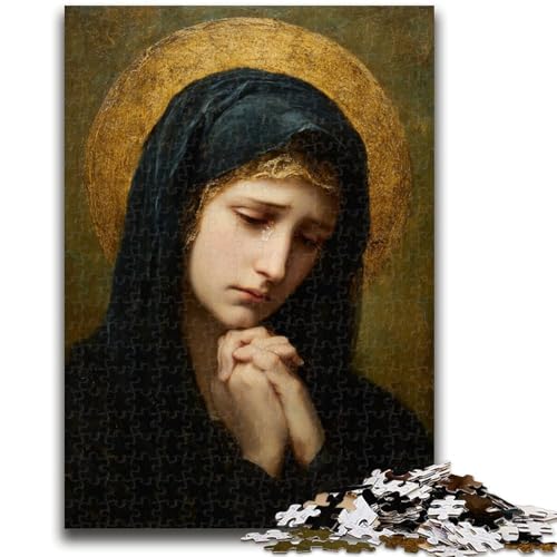 Puzzle für Erwachsene, 1000 Puzzles, Porträt von Maria, der Mutter, Lernspiele, Heimdekoration, Lernspiel für Geburtstag, Weihnachten, 50x75cm von ZKYUBEK