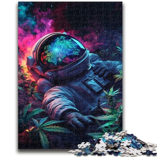 Puzzle für Erwachsene, 1000 Puzzles, Psychedelischer Astronaut, Lernspiele, Heimdekoration, Lernspiel für Geburtstag, Weihnachten, 50x75cm von ZKYUBEK