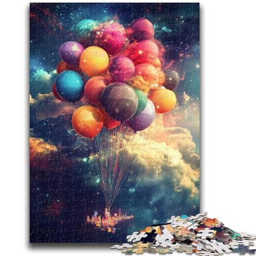 Puzzle für Erwachsene, 1000 Puzzles, Weltraum-Heißluftballon, Lernspiele, Heimdekoration, Lernspiel für Geburtstag, Weihnachten, 26x38cm von ZKYUBEK