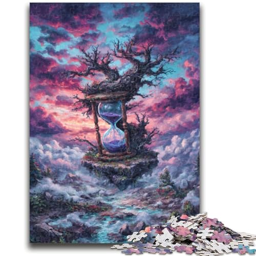 Puzzle für Erwachsene, 1000 Puzzles, geheimnisvolle Sanduhr, Lernspiele, Heimdekoration, Lernspiel für Geburtstag, Weihnachten, 50x75cm von ZKYUBEK