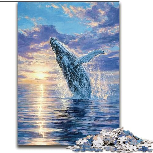 Puzzle für Erwachsene, 1000 Puzzles mit Traumwalen, Holzpuzzle, 26x38cm, interaktives Familienspiel, Denksportaufgabe, Lernspielzeug Puzzle für Erwachsene, 1000 Puzzles mit Traumwalen, Holzpuzzle, 26x38cm, interaktives Familienspiel, Denksportaufgabe, Lernspielzeug von ZKYUBEK