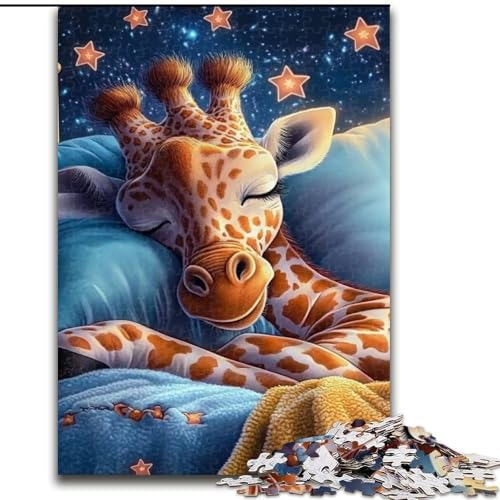 Puzzle für Erwachsene, 1000 Puzzles mit schlafender Giraffe, Holzpuzzle, 50x75cm, interaktives Familienspiel, Denksportaufgabe, Lernspielzeug Puzzle für Erwachsene, 1000 Puzzles mit schlafender Giraffe, Holzpuzzle, 50x75cm, interaktives Familienspiel, Denksportaufgabe, Lernspielzeug von ZKYUBEK