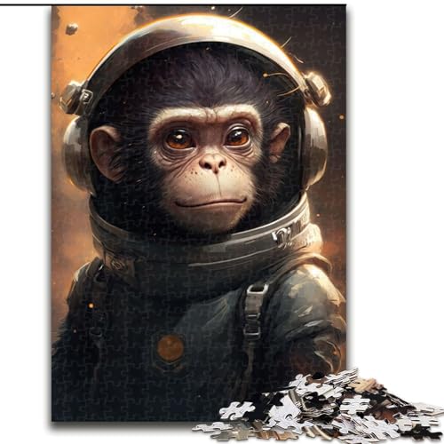 Puzzle für Erwachsene, 1000 Puzzleteile, Astronaut, Weltraumaffe, Holzpuzzle, Größe 50x75cm, interaktives Familienspiel, Denksportaufgabe, Lernspielzeug Puzzle für Erwachsene, 1000 Puzzleteile, Astronaut, Weltraumaffe, Holzpuzzle, Größe 50x75cm, interaktives Familienspiel, Denksportaufgabe, Lernspielzeug von ZKYUBEK