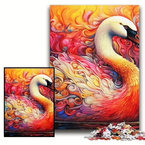 Puzzle für Erwachsene, 1000 Schwanen-Holzpuzzles, 50x75cm, für Teenager und Familienspaß – DIY-Denkspiel als Geschenk Puzzle für Erwachsene, 1000 Schwanen-Holzpuzzles, 50x75cm, für Teenager und Familienspaß – DIY-Denkspiel als Geschenk von ZKYUBEK
