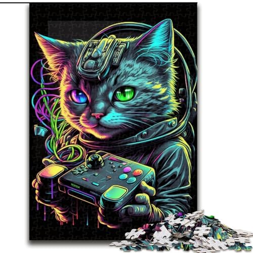 Puzzle für Erwachsene, 1000 Spiele, Katzen-Puzzles für Erwachsene, Größe 50x75cm, Denksportaufgabe und Heimdekoration von ZKYUBEK