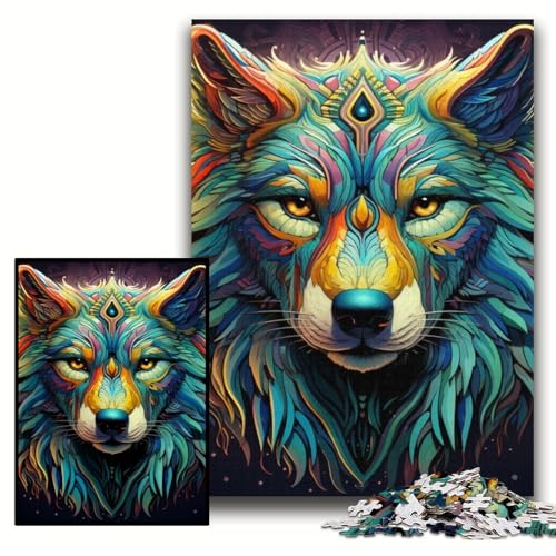 Puzzle für Erwachsene, 1000 Stück, Art Wolf, Holzpuzzle, 50x75cm, für Teenager und Familienspaß – DIY-Denkspiel als Geschenk Puzzle für Erwachsene, 1000 Stück, Art Wolf, Holzpuzzle, 50x75cm, für Teenager und Familienspaß – DIY-Denkspiel als Geschenk von ZKYUBEK