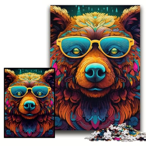 Puzzle für Erwachsene, 1000 Stück, Braunbär, anspruchsvolle Puzzles, 26x38cm, Lernspielzeug für Teenager, Heim- und Bürodekoration Puzzle für Erwachsene, 1000 Stück, Braunbär, anspruchsvolle Puzzles, 26x38cm, Lernspielzeug für Teenager, Heim- und Bürodekoration von ZKYUBEK