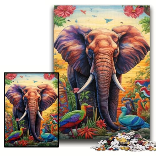 Puzzle für Erwachsene, 1000 Stück, Elefanten-Kunst, anspruchsvolle Puzzles, 26x38cm, Lernspielzeug für Teenager, Heim- und Bürodekoration Puzzle für Erwachsene, 1000 Stück, Elefanten-Kunst, anspruchsvolle Puzzles, 26x38cm, Lernspielzeug für Teenager, Heim- und Bürodekoration von ZKYUBEK