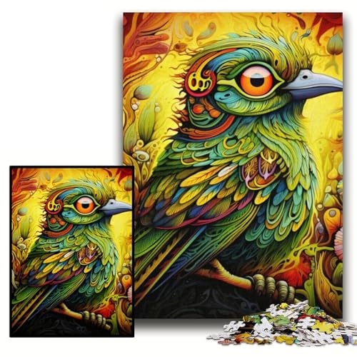 Puzzle für Erwachsene, 1000 Stück, Grüner Spatz, anspruchsvolle Puzzles, 26x38cm, Lernspielzeug für Teenager, Heim- und Bürodekoration Puzzle für Erwachsene, 1000 Stück, Grüner Spatz, anspruchsvolle Puzzles, 26x38cm, Lernspielzeug für Teenager, Heim- und Bürodekoration von ZKYUBEK