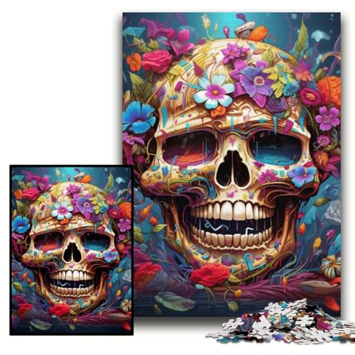 Puzzle für Erwachsene, 1000 Stück, Totenkopf, anspruchsvolle Puzzles, 50x75cm, Lernspielzeug für Teenager, Heim- und Bürodekoration Puzzle für Erwachsene, 1000 Stück, Totenkopf, anspruchsvolle Puzzles, 50x75cm, Lernspielzeug für Teenager, Heim- und Bürodekoration von ZKYUBEK