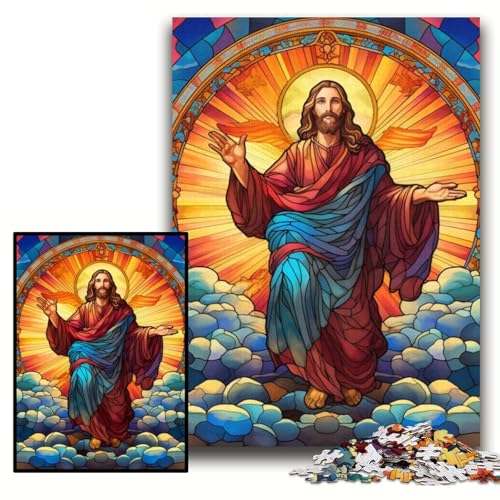 Puzzle für Erwachsene, 1000 Stück „Jesus im Himmel“, anspruchsvolle Puzzles, 26x38cm, Lernspielzeug für Teenager, Heim- und Bürodekoration Puzzle für Erwachsene, 1000 Stück „Jesus im Himmel“, anspruchsvolle Puzzles, 26x38cm, Lernspielzeug für Teenager, Heim- und Bürodekoration von ZKYUBEK
