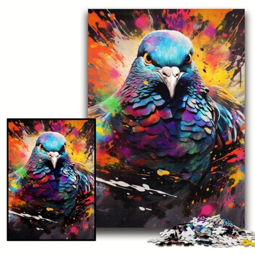 Puzzle für Erwachsene, 1000 Tauben-Puzzles aus Holz, 50x75cm, Weihnachten, Halloween, Ostern, Neujahr Puzzle für Erwachsene, 1000 Tauben-Puzzles aus Holz, 50x75cm, Weihnachten, Halloween, Ostern, Neujahr von ZKYUBEK