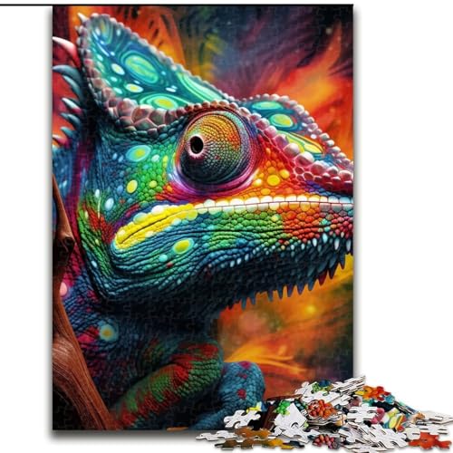 Puzzle für Erwachsene, 1000 Teile, Art Chameleon, Karton, Puzzlegröße 26x38cm, Denksportaufgabe, Spiel für Erwachsene, interaktive Familienaktivität Puzzle für Erwachsene, 1000 Teile, Art Chameleon, Karton, Puzzlegröße 26x38cm, Denksportaufgabe, Spiel für Erwachsene, interaktive Familienaktivität von ZKYUBEK