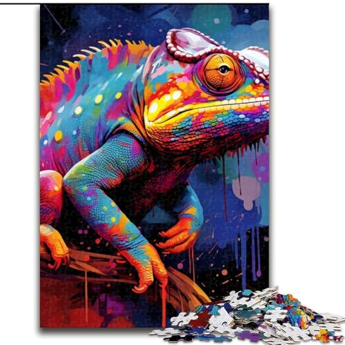 Puzzle für Erwachsene, 1000 Teile, Art Chameleon, Karton, Puzzlegröße 26x38cm, Denksportaufgabe, Spiel für Erwachsene, interaktive Familienaktivität Puzzle für Erwachsene, 1000 Teile, Art Chameleon, Karton, Puzzlegröße 26x38cm, Denksportaufgabe, Spiel für Erwachsene, interaktive Familienaktivität von ZKYUBEK