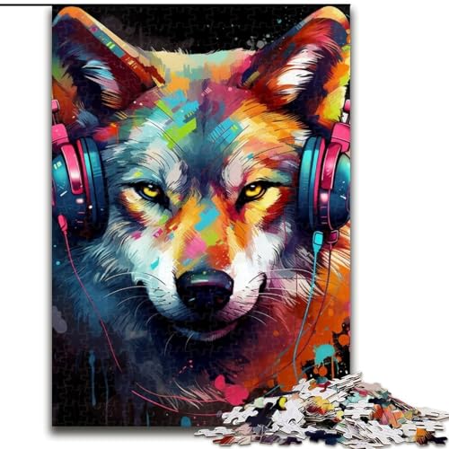 Puzzle für Erwachsene, 1000 Teile, Art Wolf, Puzzle für Erwachsene, Größe 50x75cm, anspruchsvolles Denkspiel – entspannendes Spielzeug für Teenager Puzzle für Erwachsene, 1000 Teile, Art Wolf, Puzzle für Erwachsene, Größe 50x75cm, anspruchsvolles Denkspiel – entspannendes Spielzeug für Teenager von ZKYUBEK