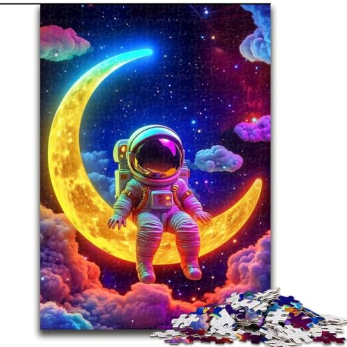 Puzzle für Erwachsene, 1000 Teile, Astronaut sitzt auf dem Mond, Holzpuzzle, 26x38cm, interaktives Familienspiel, Denksportaufgabe, Lernspielzeug Puzzle für Erwachsene, 1000 Teile, Astronaut sitzt auf dem Mond, Holzpuzzle, 26x38cm, interaktives Familienspiel, Denksportaufgabe, Lernspielzeug von ZKYUBEK
