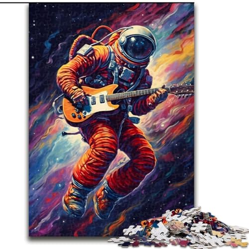 Puzzle für Erwachsene, 1000 Teile, Astronaut spielt Gitarre, schwierige Puzzles für Erwachsene, Größe 50x75cm, Familienaktivität, Heimdekoration zum Selbermachen Puzzle für Erwachsene, 1000 Teile, Astronaut spielt Gitarre, schwierige Puzzles für Erwachsene, Größe 50x75cm, Familienaktivität, Heimdekoration zum Selbermachen von ZKYUBEK
