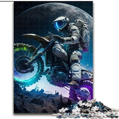 Puzzle für Erwachsene, 1000 Teile, Astronauten-Motorrad-Puzzle für Erwachsene, Größe 50x75cm, anspruchsvolles Denkspiel – entspannendes Spielzeug für Teenager Puzzle für Erwachsene, 1000 Teile, Astronauten-Motorrad-Puzzle für Erwachsene, Größe 50x75cm, anspruchsvolles Denkspiel – entspannendes Spielzeug für Teenager von ZKYUBEK