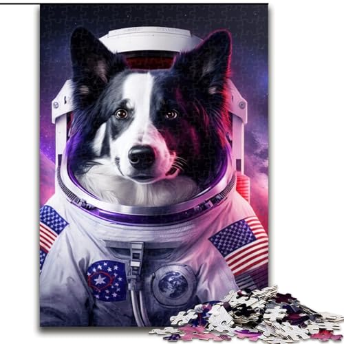Puzzle für Erwachsene, 1000 Teile, Australian Shepherd, Größe 50x75cm, Denksportaufgabe, Spiel für Erwachsene, interaktive Aktivität für die ganze Familie von ZKYUBEK