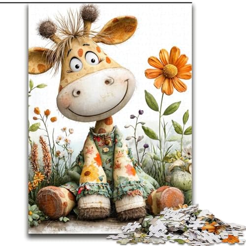Puzzle für Erwachsene, 1000 Teile, Baby-Giraffe, schwierige Puzzles für Erwachsene für Jugendliche, Lernspiele, Geschenke, 26x38cm Puzzle für Erwachsene, 1000 Teile, Baby-Giraffe, schwierige Puzzles für Erwachsene für Jugendliche, Lernspiele, Geschenke, 26x38cm von ZKYUBEK