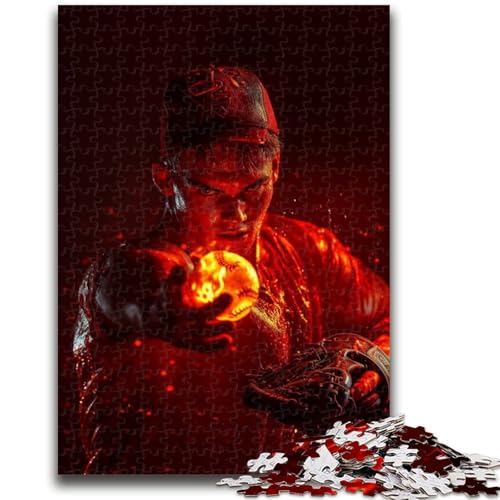 Puzzle für Erwachsene, 1000 Teile, Baseballspieler, Familienunterhaltungsspielzeug, ganze Familie, für Kinder ab 14 Jahren, 50x75cm von ZKYUBEK