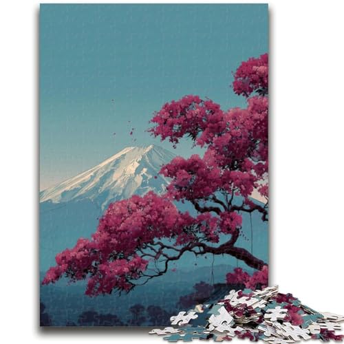 Puzzle für Erwachsene, 1000 Teile, Berg Fuji, Japan, für Kinder ab 14 Jahren, jedes Teil ist einzigartig – lustiges und herausforderndes Spiel für die ganze Familie, tolles Geschenk, 26x38cm Puzzle für Erwachsene, 1000 Teile, Berg Fuji, Japan, für Kinder ab 14 Jahren, jedes Teil ist einzigartig – lustiges und herausforderndes Spiel für die ganze Familie, tolles Geschenk, 26x38cm von ZKYUBEK