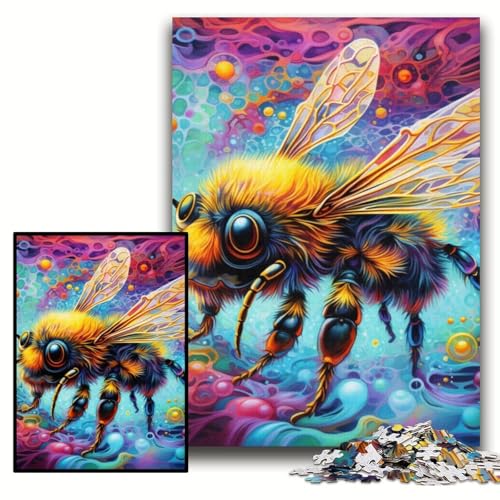 Puzzle für Erwachsene, 1000 Teile, Bienen-Puzzle für Erwachsene, 50x75cm, Eltern, Partner, Freunde – ab 14 Jahren Puzzle für Erwachsene, 1000 Teile, Bienen-Puzzle für Erwachsene, 50x75cm, Eltern, Partner, Freunde – ab 14 Jahren von ZKYUBEK