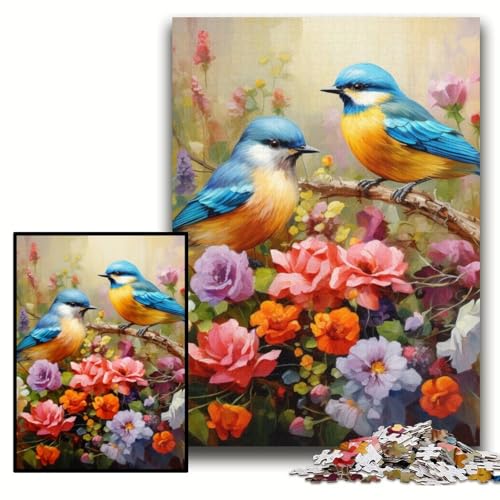 Puzzle für Erwachsene, 1000 Teile, Blumen- und Vogelwelt, Puzzle für Erwachsene, 50x75cm, Denkspiel für Teenager und Familieninteraktion Puzzle für Erwachsene, 1000 Teile, Blumen- und Vogelwelt, Puzzle für Erwachsene, 50x75cm, Denkspiel für Teenager und Familieninteraktion von ZKYUBEK