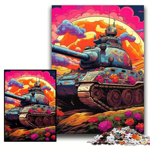 Puzzle für Erwachsene, 1000 Teile, Blumentank, Unmögliches Puzzle für Erwachsene, 26x38cm, pädagogisches Denkspiel, künstlerische Heim- und Bürodekoration, ab 14 Jahren Puzzle für Erwachsene, 1000 Teile, Blumentank, Unmögliches Puzzle für Erwachsene, 26x38cm, pädagogisches Denkspiel, künstlerische Heim- und Bürodekoration, ab 14 Jahren von ZKYUBEK