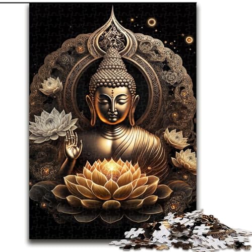 Puzzle für Erwachsene, 1000 Teile, Buddha-Puzzle aus Holz, Größe 50x75cm, anspruchsvolles Denkspiel für Teenager, unterhaltsames interaktives Spiel für die ganze Familie Puzzle für Erwachsene, 1000 Teile, Buddha-Puzzle aus Holz, Größe 50x75cm, anspruchsvolles Denkspiel für Teenager, unterhaltsames interaktives Spiel für die ganze Familie von ZKYUBEK