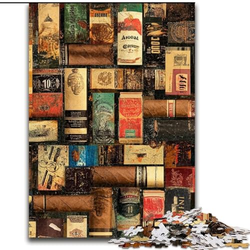 Puzzle für Erwachsene, 1000 Teile, Bücherregal-Puzzle, 50x75cm, Denkspiel für Teenager und Familieninteraktion von ZKYUBEK