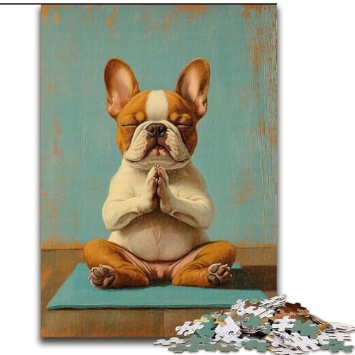 Puzzle für Erwachsene, 1000 Teile, Bulldog-Skateboard-Puzzle, 50x75cm, Denkspiel für Teenager und Familieninteraktion Puzzle für Erwachsene, 1000 Teile, Bulldog-Skateboard-Puzzle, 50x75cm, Denkspiel für Teenager und Familieninteraktion von ZKYUBEK