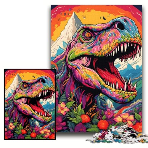 Puzzle für Erwachsene, 1000 Teile, Bunte Dinosaurier, unmögliches Puzzle für Erwachsene, 26x38cm, pädagogisches Denkspiel, künstlerische Heim- und Bürodekoration, ab 14 Jahren Puzzle für Erwachsene, 1000 Teile, Bunte Dinosaurier, unmögliches Puzzle für Erwachsene, 26x38cm, pädagogisches Denkspiel, künstlerische Heim- und Bürodekoration, ab 14 Jahren von ZKYUBEK