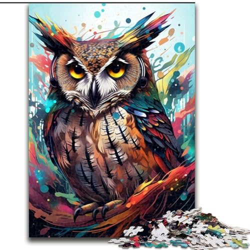 Puzzle für Erwachsene, 1000 Teile, Bunte Eulenkunst, Kartonpuzzle, Größe 26x38cm, Denksportaufgabe, Spiel für Erwachsene, interaktive Familienaktivität Puzzle für Erwachsene, 1000 Teile, Bunte Eulenkunst, Kartonpuzzle, Größe 26x38cm, Denksportaufgabe, Spiel für Erwachsene, interaktive Familienaktivität von ZKYUBEK