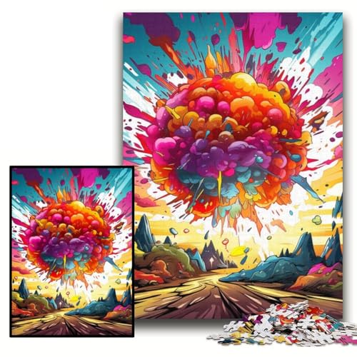 Puzzle für Erwachsene, 1000 Teile, Bunte Explosionspuzzles für Erwachsene, 26x38cm, Eltern, Partner, Freunde – ab 14 Jahren Puzzle für Erwachsene, 1000 Teile, Bunte Explosionspuzzles für Erwachsene, 26x38cm, Eltern, Partner, Freunde – ab 14 Jahren von ZKYUBEK