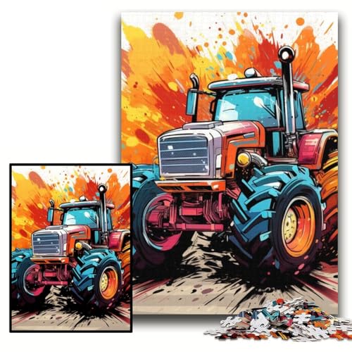 Puzzle für Erwachsene, 1000 Teile, Bunte Traktor-Puzzles für Erwachsene, 26x38cm, Eltern, Partner, Freunde – ab 14 Jahren Puzzle für Erwachsene, 1000 Teile, Bunte Traktor-Puzzles für Erwachsene, 26x38cm, Eltern, Partner, Freunde – ab 14 Jahren von ZKYUBEK